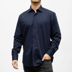 Bill00 chemise coton poly blanc - uni Homme BILL TORNADE