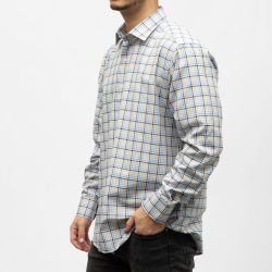 Bill00 chemise coton poly bleu marine - carreaux Homme BILL TORNADE