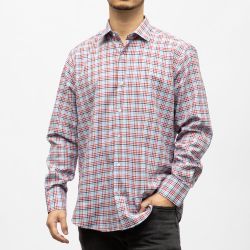 Bill00 chemise coton poly bleu marine - carreaux Homme BILL TORNADE