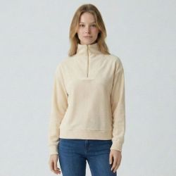 Sweat col camionneur kaki doline Femme LES TROPEZIENNES PAR M.BELARBI