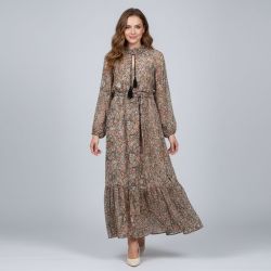 Robe longue multicolor fleurie bohème Femme PLEASE