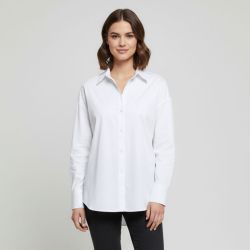 Chemise coton soregon bright white Femme ONLY