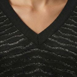 Pull col v noir redortiers Femme LES TROPEZIENNES PAR M.BELARBI