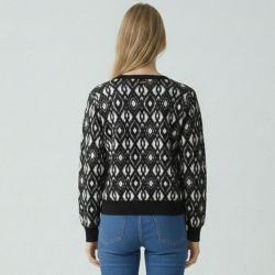 Sweat ikat beige noir roc Femme LES TROPEZIENNES PAR M.BELARBI