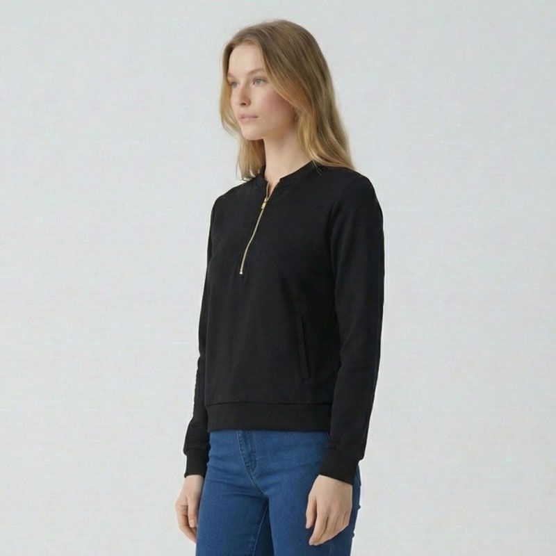 Sweat zip astrakan granit Femme LES TROPEZIENNES PAR M.BELARBI