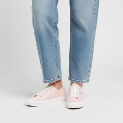 Baskets en toile nicola à lacets blancs Femme ONLY