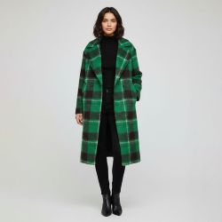 Manteau a carreaux green jacket onladeline life check 15321906 Femme ONLY