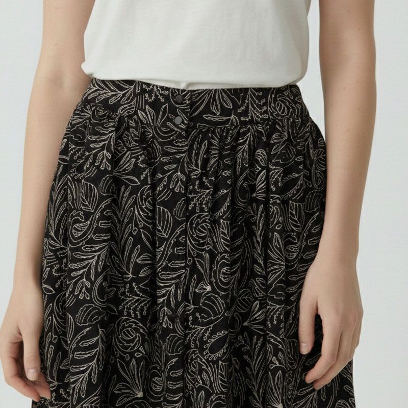 Jupe vegetal noir gyre Femme LES TROPEZIENNES PAR M.BELARBI