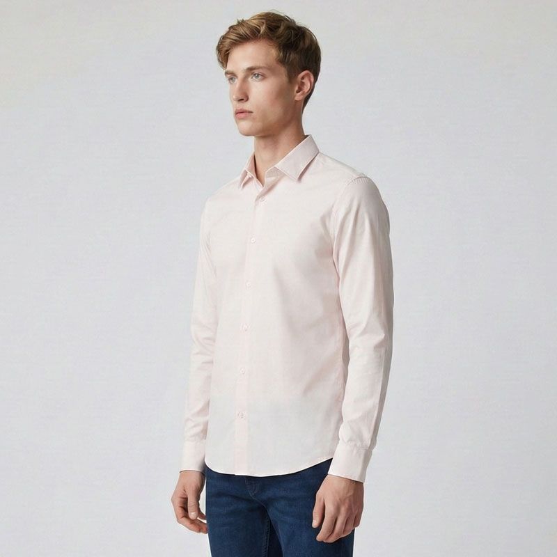 Chemise unie black umb001 reg Homme UMBERTO