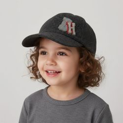 Casquette feutrée avec logo stylisé fausse fourrure et brodé Enfant DANIEL HECHTER