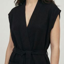 Gilet long noir gordes Femme LES TROPEZIENNES PAR M.BELARBI