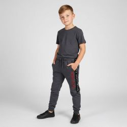 Bas de jogging inscription côté brodée coton mélangé Enfant CHEVIGNON