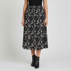 Jupe longue bleue imprimée Femme VILA