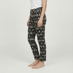 Pantalon ikat beige noir arroyo Femme LES TROPEZIENNES PAR M.BELARBI