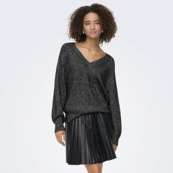 Pull col v black jdyaspen life 15359750 4428 Femme JDY