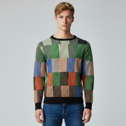 Pull multicolor m3614geom Homme IMPERIAL