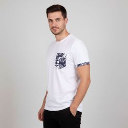 Tee shirt melzac manches à revers imprimé tropical Homme BLAGGIO
