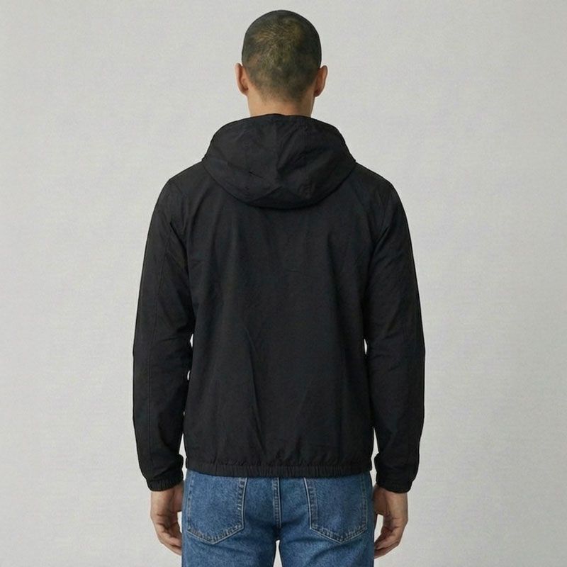 Veste a capuche black 04 gaia Homme HELVETICA