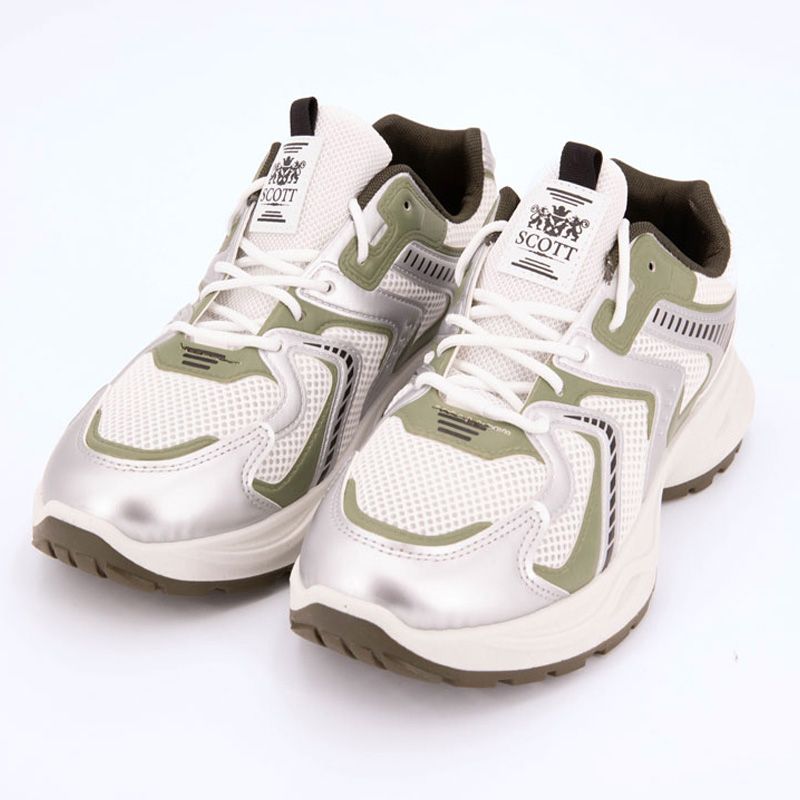 Baskets toile à lacets avec empiècementsHomme SCOTT