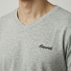 Tee shirt mc col v santos Homme KAPORAL