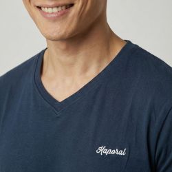 Tee shirt mc col v santos Homme KAPORAL