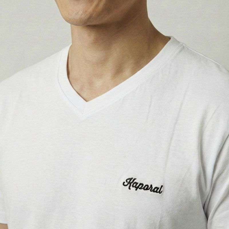 Tee shirt mc col v santos Homme KAPORAL