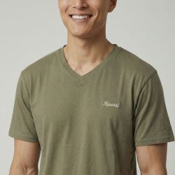 Tee shirt mc col v santos Homme KAPORAL