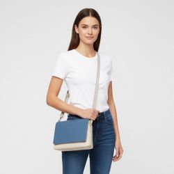 Sac à main bandoulière amovible rabat 25x20x7cm Femme O BAG