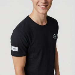 Tee shirt mc full black 1 numb w9999 Homme WATTS