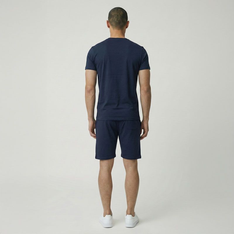 Ensemble tee shirt short om blue g23026 s/xl Homme OM