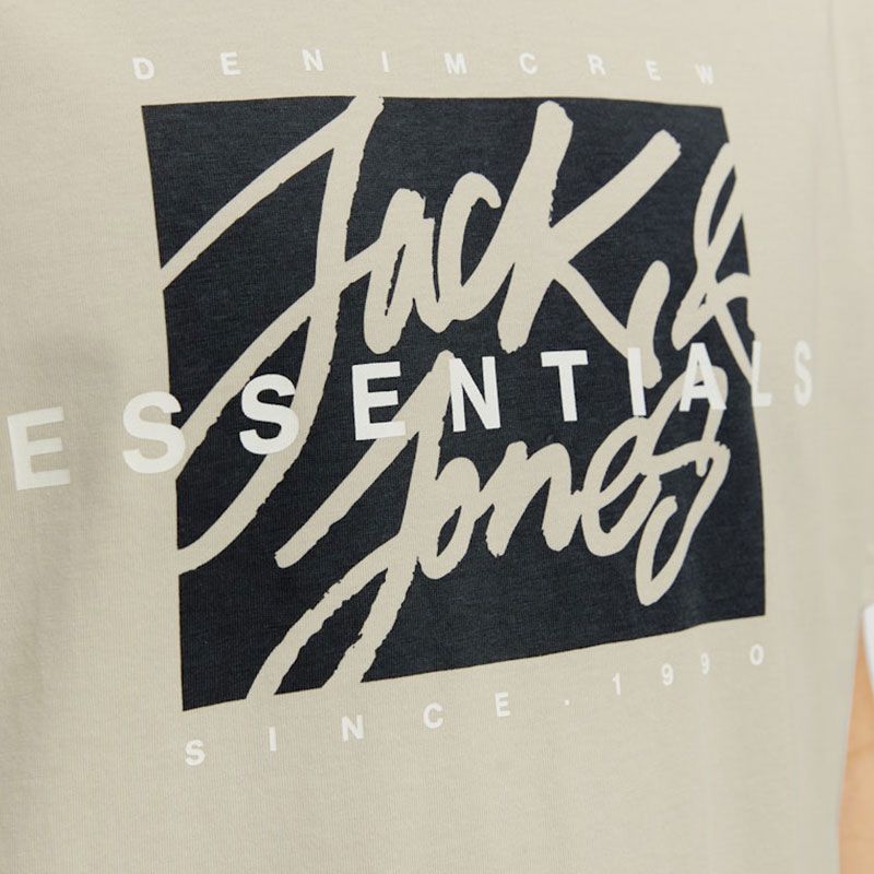 Tee shirt jwhcolton white 12298014 4502 Homme JACK & JONES