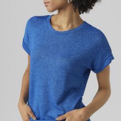 Tee shirt vmbrianna dark denim 10291353 4476 Femme VERO MODA