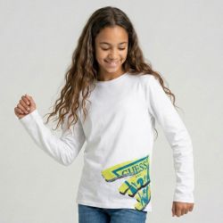 Tee shirt ml white l5bi28 i3214 t8/16 ans Enfant GUESS