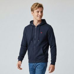 Sweat capuche zippee navy ac25121 s/xxl Homme AMERICAN COLLEGE