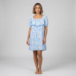 Robe bicolore courte col élastique Rociel manches courtes Femme LA PETITE ETOILE