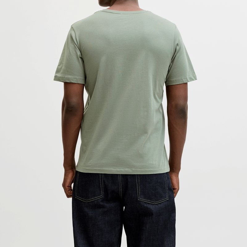 Tee shirt mc agave green jwhcorp logo 12277925 4502 Homme JACK & JONES