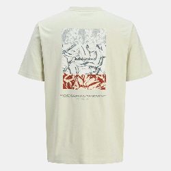 Tee shirt mc celadon tint jwhsplit 12297539 4502 Homme JACK & JONES