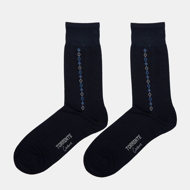 Paire de chaussette en fil d'ecosse fantaisie 24018 t39/46 Homme TORRENTE