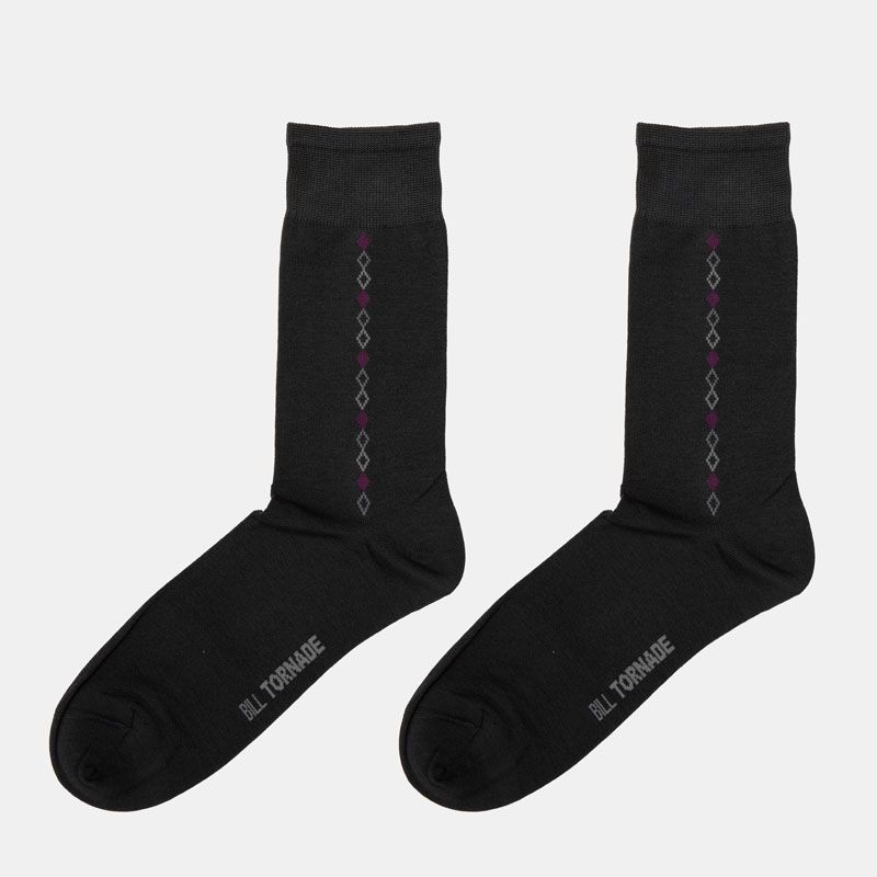 Paire de chaussette en fil d'ecosse fantaisie 20140 t39/46 Homme BILL TORNADE