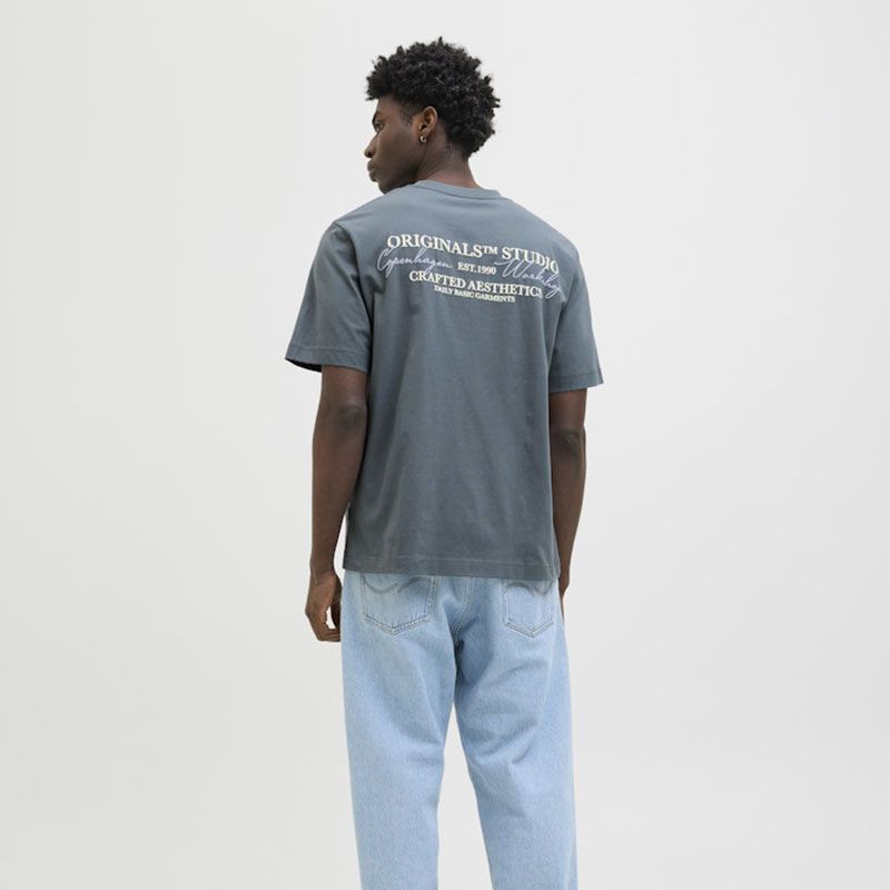 Tee shirt jwhislington stormy weather 12297329 4502 Homme JACK & JONES