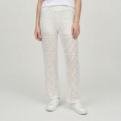 Pantalon ecru panama-p102513y3a Femme LA PETITE ETOILE