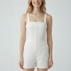 Combi-short ecru louison-l202513c0a Femme LA PETITE ETOILE