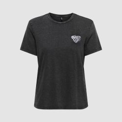 Tee shirt black zilla zebra hea onllucy 15366076 4478 Femme ONLY