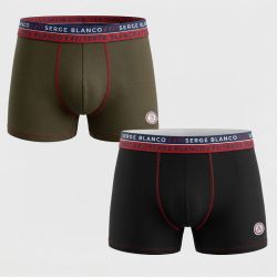 Lot de 2 boxer coton ser/1/bcx2/class3b Homme SERGE BLANCO