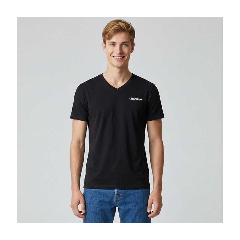 Tee shirt col v canard poitrine enzo Homme CHEVIGNON