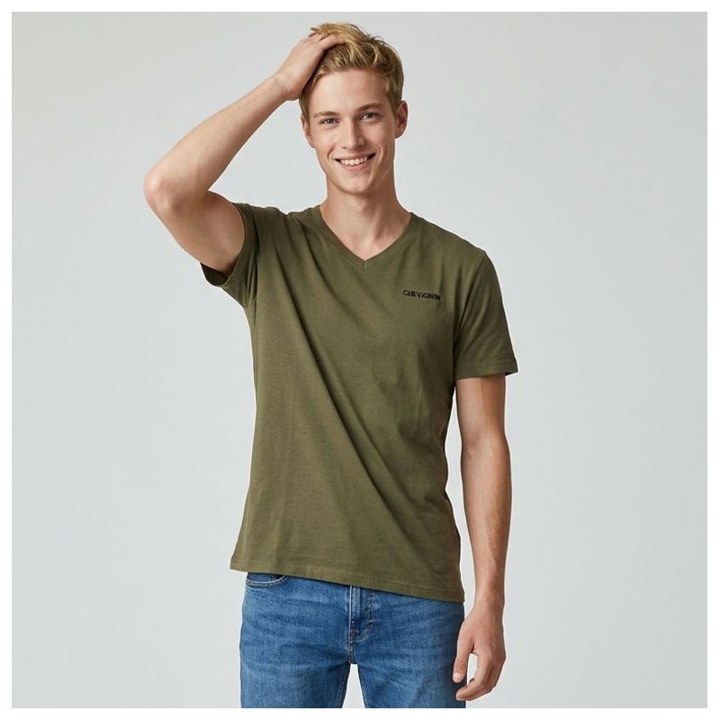 Tee shirt col v canard poitrine enzo Homme CHEVIGNON