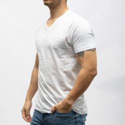 Tee shirt slub col v bill tornade 24193 Homme BILL TORNADE