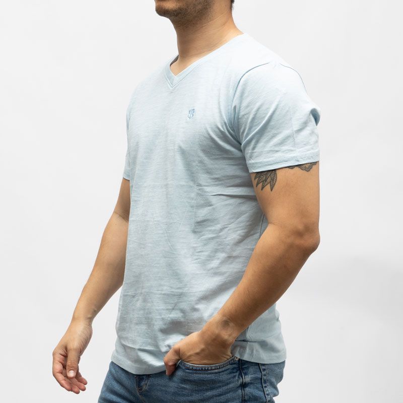 Tee shirt slub col v bill tornade 24193 Homme BILL TORNADE