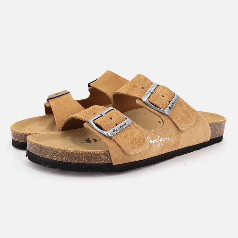 Mule spritzer pink oban suede pls80009 Femme PEPE JEANS