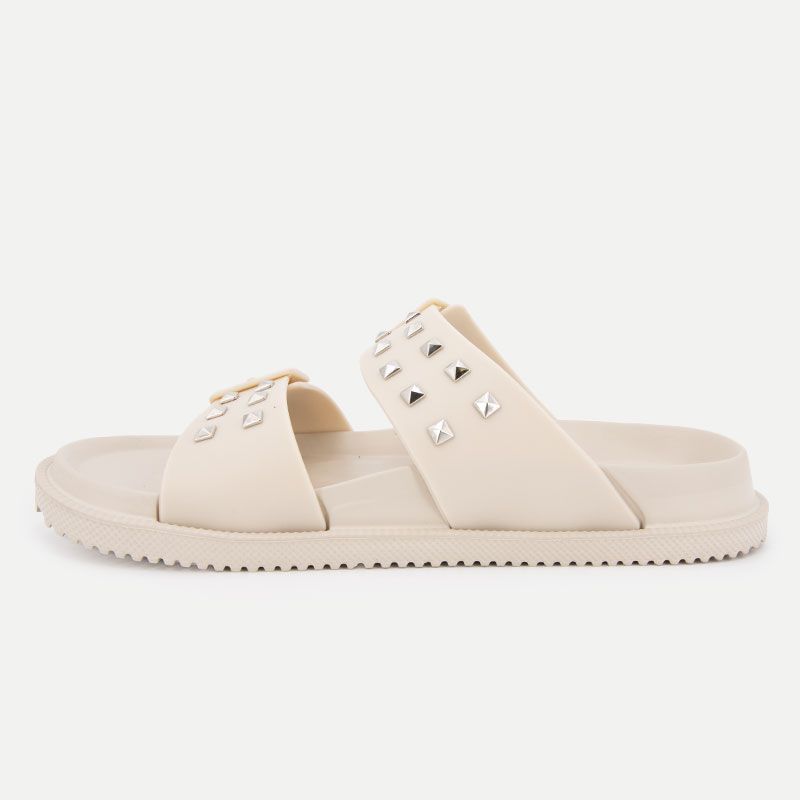 Mule chalk white ocean studs pls700005 Femme PEPE JEANS